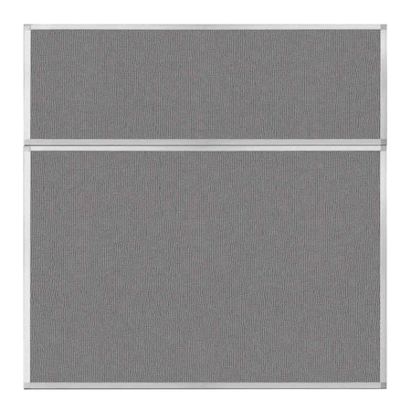 Versare Hush Panel Configurable Cubicle Partition 6' x 6' Slate Fabric 1852346